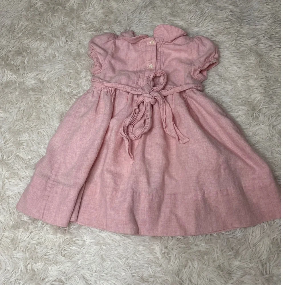 Ralph‎ Lauren Kids Pink Dress, Short Sleeve, Party Dress, Casual Dress 12mth